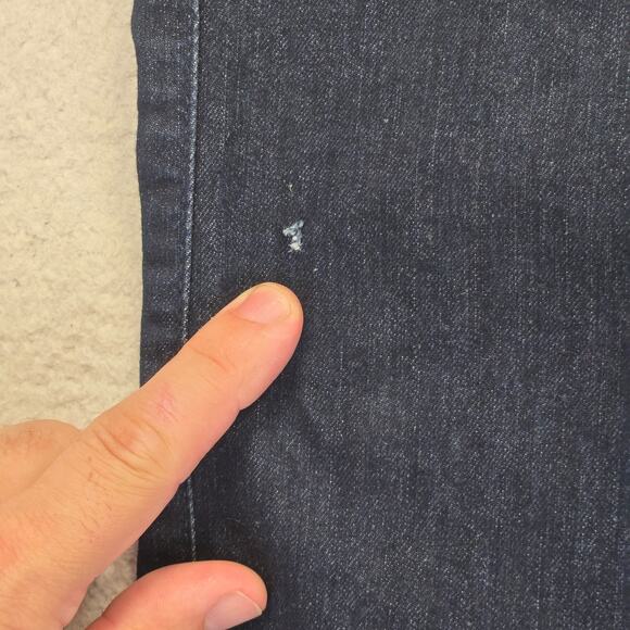 Custom Hollister Patchwork Flare Jeans Juniors 7R (28x32) Dark Y2K Patched - Picture 8 of 16